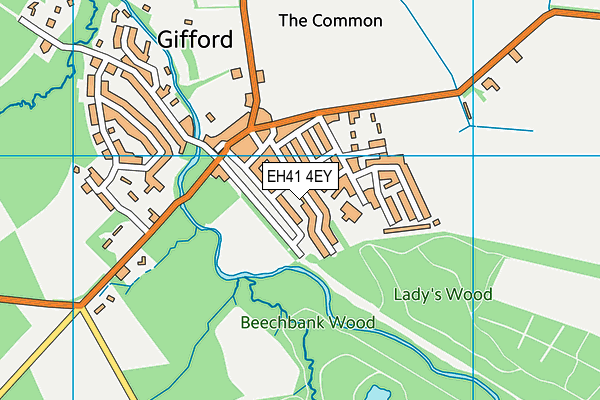 EH41 4EY map - OS VectorMap District (Ordnance Survey) EH41 4EY map - OS VectorMap District (Ordnance Survey)