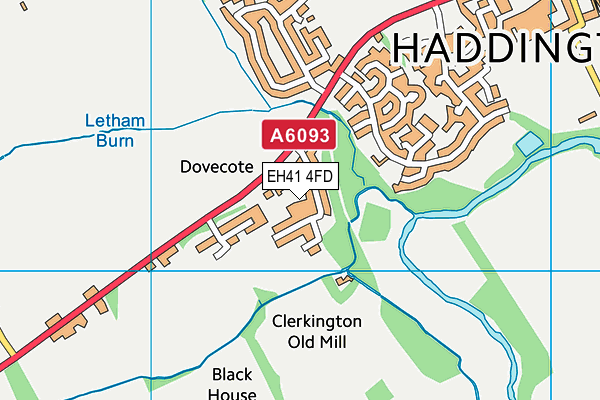 EH41 4FD map - OS VectorMap District (Ordnance Survey) EH41 4FD map - OS VectorMap District (Ordnance Survey)