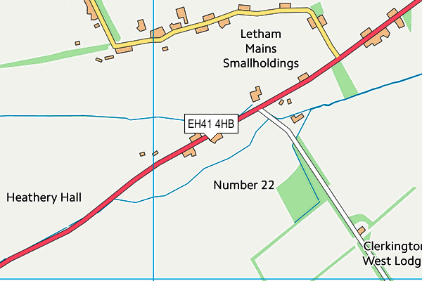 EH41 4HB map - OS VectorMap District (Ordnance Survey) EH41 4HB map - OS VectorMap District (Ordnance Survey)