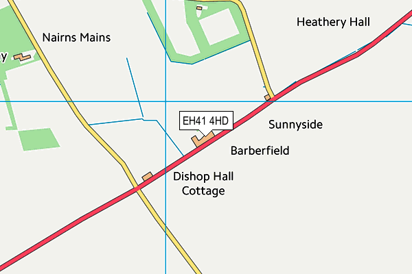 EH41 4HD map - OS VectorMap District (Ordnance Survey) EH41 4HD map - OS VectorMap District (Ordnance Survey)