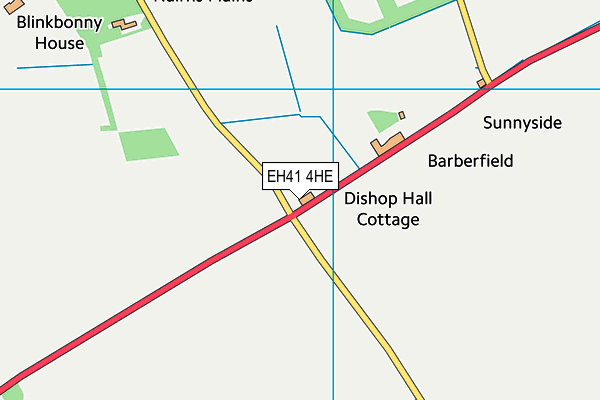 EH41 4HE map - OS VectorMap District (Ordnance Survey) EH41 4HE map - OS VectorMap District (Ordnance Survey)