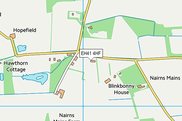 EH41 4HF map - OS VectorMap District (Ordnance Survey) EH41 4HF map - OS VectorMap District (Ordnance Survey)