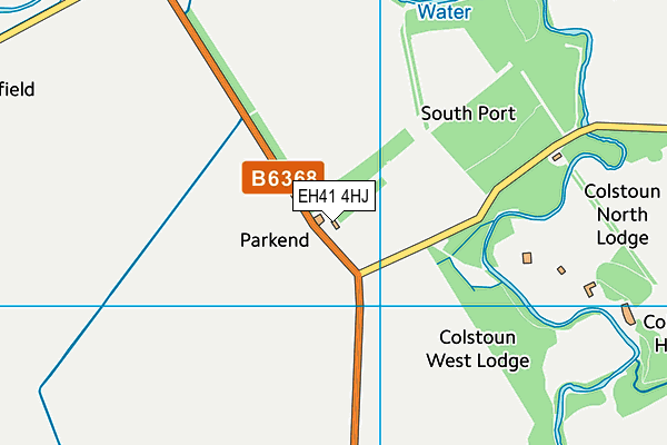 EH41 4HJ map - OS VectorMap District (Ordnance Survey) EH41 4HJ map - OS VectorMap District (Ordnance Survey)