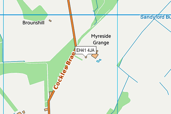 EH41 4JA map - OS VectorMap District (Ordnance Survey) EH41 4JA map - OS VectorMap District (Ordnance Survey)