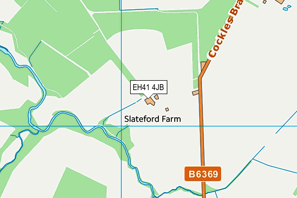 EH41 4JB map - OS VectorMap District (Ordnance Survey) EH41 4JB map - OS VectorMap District (Ordnance Survey)