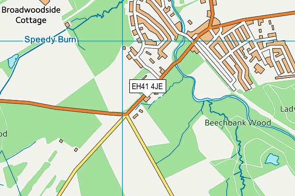 EH41 4JE map - OS VectorMap District (Ordnance Survey) EH41 4JE map - OS VectorMap District (Ordnance Survey)
