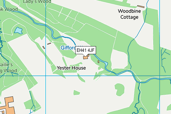 EH41 4JF map - OS VectorMap District (Ordnance Survey) EH41 4JF map - OS VectorMap District (Ordnance Survey)