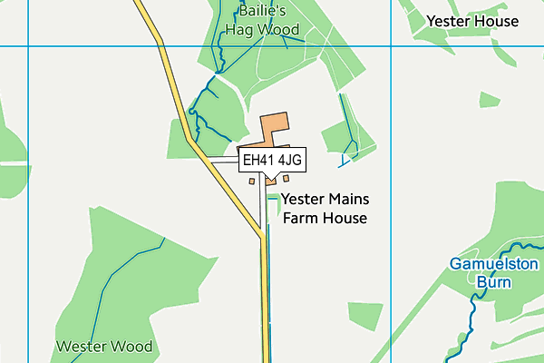 EH41 4JG map - OS VectorMap District (Ordnance Survey) EH41 4JG map - OS VectorMap District (Ordnance Survey)
