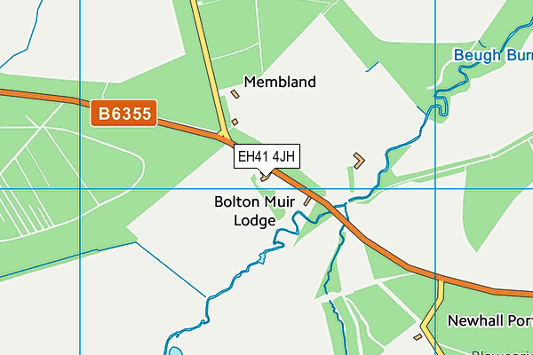 EH41 4JH map - OS VectorMap District (Ordnance Survey) EH41 4JH map - OS VectorMap District (Ordnance Survey)