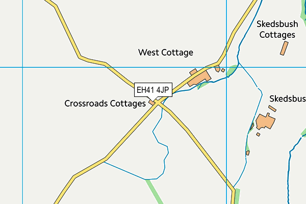 EH41 4JP map - OS VectorMap District (Ordnance Survey)