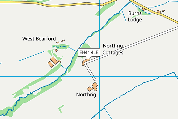 EH41 4LE map - OS VectorMap District (Ordnance Survey) EH41 4LE map - OS VectorMap District (Ordnance Survey)