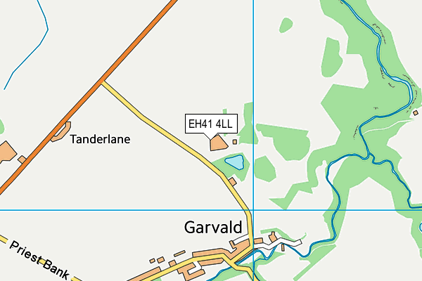 EH41 4LL map - OS VectorMap District (Ordnance Survey) EH41 4LL map - OS VectorMap District (Ordnance Survey)