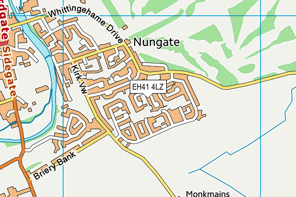 EH41 4LZ map - OS VectorMap District (Ordnance Survey) EH41 4LZ map - OS VectorMap District (Ordnance Survey)