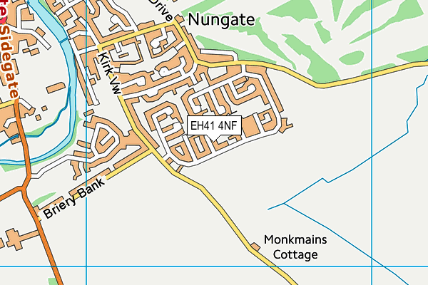 EH41 4NF map - OS VectorMap District (Ordnance Survey)
