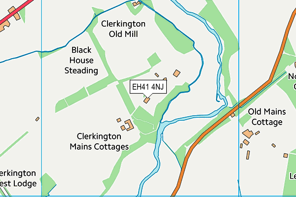 EH41 4NJ map - OS VectorMap District (Ordnance Survey) EH41 4NJ map - OS VectorMap District (Ordnance Survey)