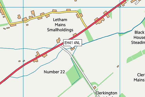 EH41 4NL map - OS VectorMap District (Ordnance Survey) EH41 4NL map - OS VectorMap District (Ordnance Survey)
