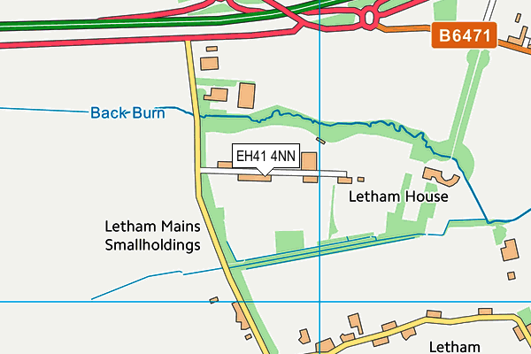 EH41 4NN map - OS VectorMap District (Ordnance Survey) EH41 4NN map - OS VectorMap District (Ordnance Survey)