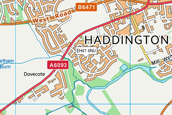 EH41 4NU map - OS VectorMap District (Ordnance Survey) EH41 4NU map - OS VectorMap District (Ordnance Survey)