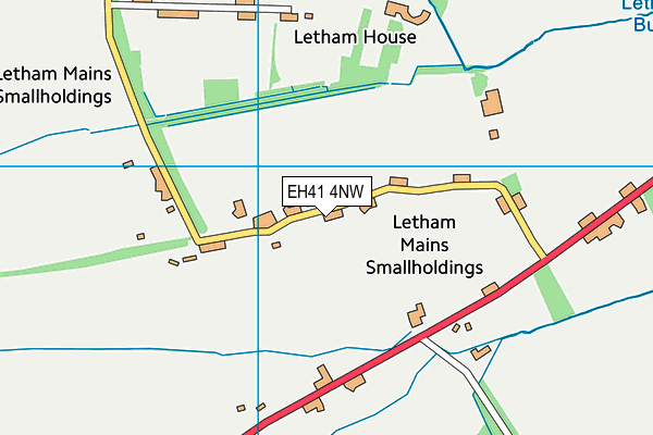 EH41 4NW map - OS VectorMap District (Ordnance Survey)