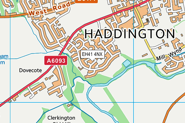 EH41 4NX map - OS VectorMap District (Ordnance Survey) EH41 4NX map - OS VectorMap District (Ordnance Survey)