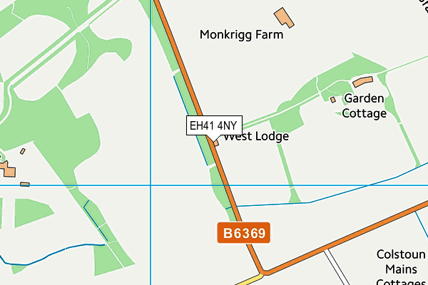 EH41 4NY map - OS VectorMap District (Ordnance Survey) EH41 4NY map - OS VectorMap District (Ordnance Survey)