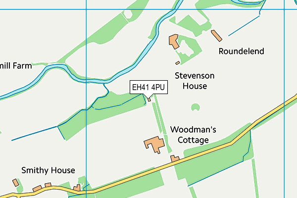 EH41 4PU map - OS VectorMap District (Ordnance Survey) EH41 4PU map - OS VectorMap District (Ordnance Survey)