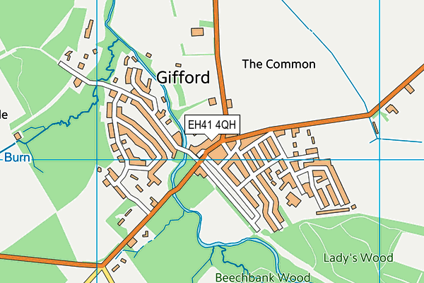 EH41 4QH map - OS VectorMap District (Ordnance Survey) EH41 4QH map - OS VectorMap District (Ordnance Survey)