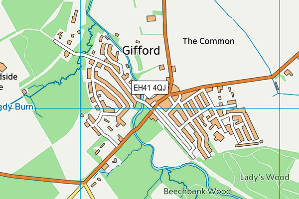 EH41 4QJ map - OS VectorMap District (Ordnance Survey) EH41 4QJ map - OS VectorMap District (Ordnance Survey)