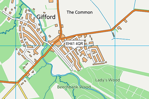 EH41 4QR map - OS VectorMap District (Ordnance Survey) EH41 4QR map - OS VectorMap District (Ordnance Survey)