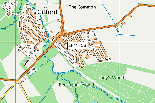 EH41 4QS map - OS VectorMap District (Ordnance Survey) EH41 4QS map - OS VectorMap District (Ordnance Survey)
