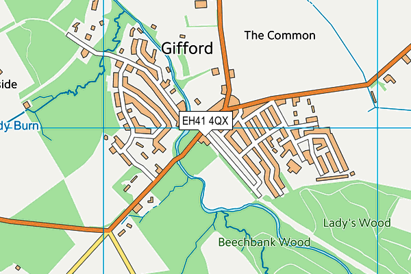 EH41 4QX map - OS VectorMap District (Ordnance Survey) EH41 4QX map - OS VectorMap District (Ordnance Survey)