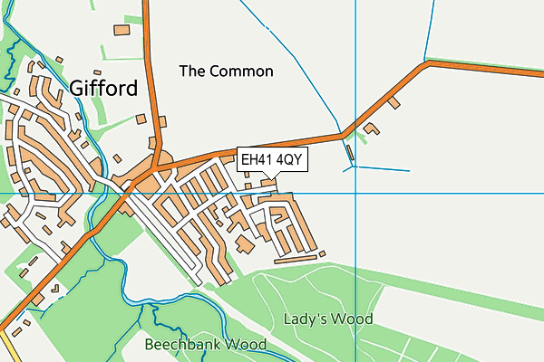 EH41 4QY map - OS VectorMap District (Ordnance Survey)