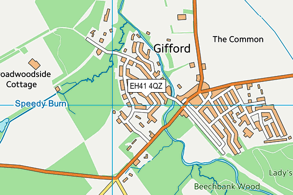EH41 4QZ map - OS VectorMap District (Ordnance Survey) EH41 4QZ map - OS VectorMap District (Ordnance Survey)