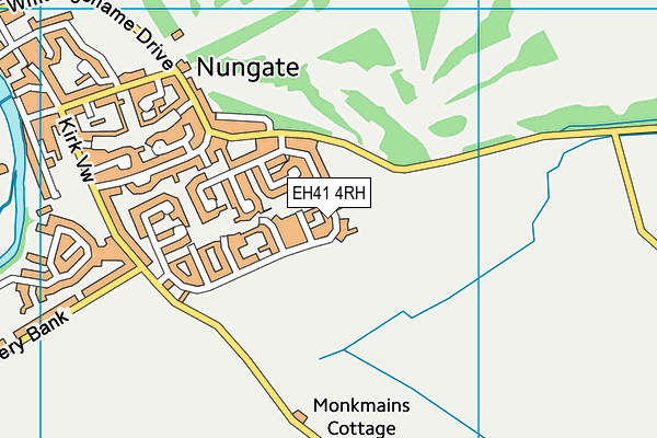 EH41 4RH map - OS VectorMap District (Ordnance Survey) EH41 4RH map - OS VectorMap District (Ordnance Survey)