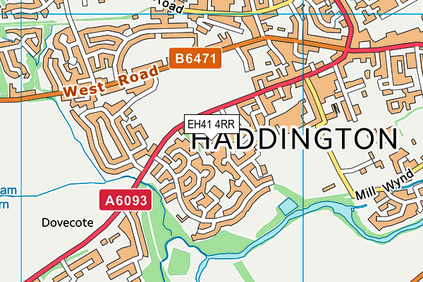 EH41 4RR map - OS VectorMap District (Ordnance Survey) EH41 4RR map - OS VectorMap District (Ordnance Survey)