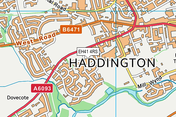 EH41 4RS map - OS VectorMap District (Ordnance Survey) EH41 4RS map - OS VectorMap District (Ordnance Survey)