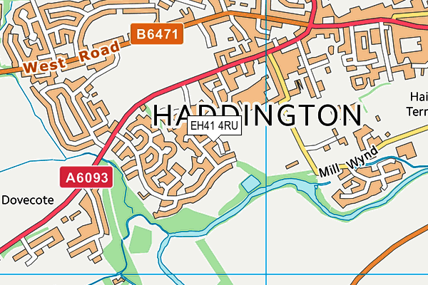 EH41 4RU map - OS VectorMap District (Ordnance Survey) EH41 4RU map - OS VectorMap District (Ordnance Survey)