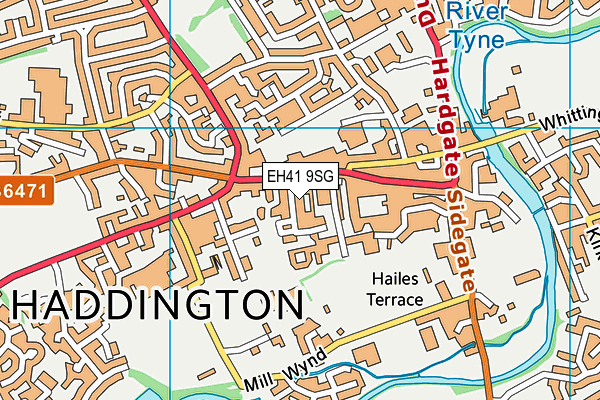 EH41 9SG map - OS VectorMap District (Ordnance Survey)