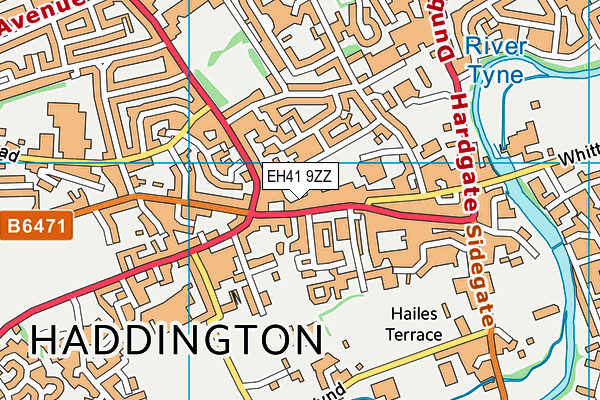 EH41 9ZZ map - OS VectorMap District (Ordnance Survey) EH41 9ZZ map - OS VectorMap District (Ordnance Survey)