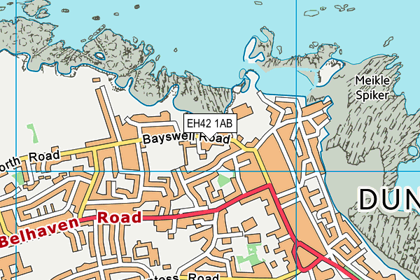 EH42 1AB map - OS VectorMap District (Ordnance Survey) EH42 1AB map - OS VectorMap District (Ordnance Survey)