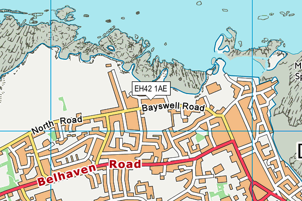 EH42 1AE map - OS VectorMap District (Ordnance Survey) EH42 1AE map - OS VectorMap District (Ordnance Survey)