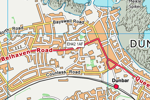 EH42 1AF map - OS VectorMap District (Ordnance Survey) EH42 1AF map - OS VectorMap District (Ordnance Survey)