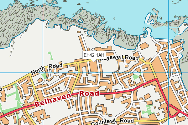 EH42 1AH map - OS VectorMap District (Ordnance Survey) EH42 1AH map - OS VectorMap District (Ordnance Survey)