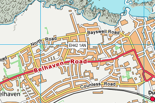 EH42 1AN map - OS VectorMap District (Ordnance Survey) EH42 1AN map - OS VectorMap District (Ordnance Survey)
