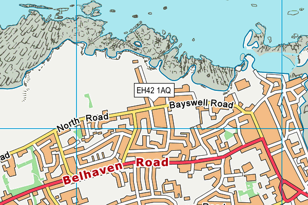 EH42 1AQ map - OS VectorMap District (Ordnance Survey) EH42 1AQ map - OS VectorMap District (Ordnance Survey)