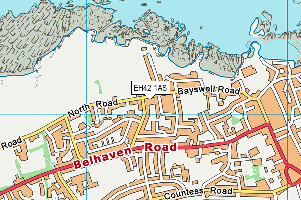 EH42 1AS map - OS VectorMap District (Ordnance Survey) EH42 1AS map - OS VectorMap District (Ordnance Survey)