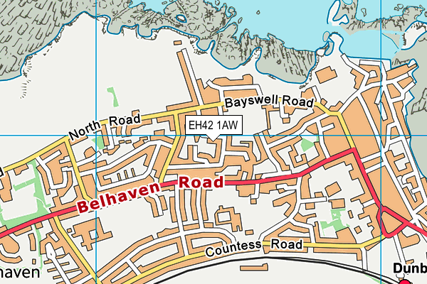 EH42 1AW map - OS VectorMap District (Ordnance Survey) EH42 1AW map - OS VectorMap District (Ordnance Survey)