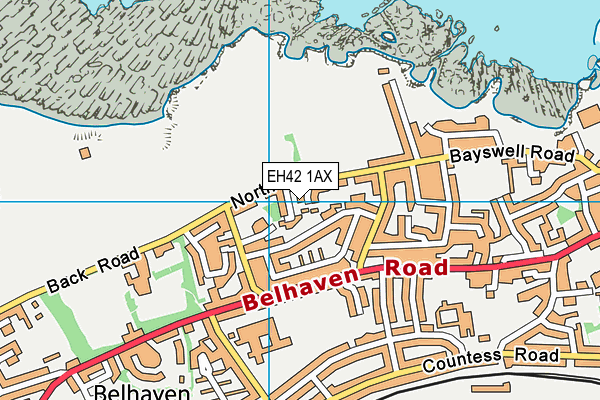 EH42 1AX map - OS VectorMap District (Ordnance Survey) EH42 1AX map - OS VectorMap District (Ordnance Survey)