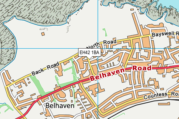 EH42 1BA map - OS VectorMap District (Ordnance Survey) EH42 1BA map - OS VectorMap District (Ordnance Survey)