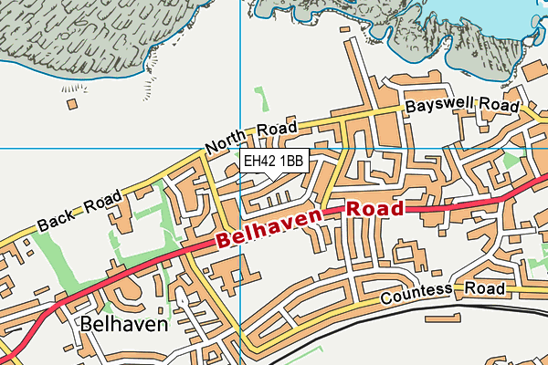 EH42 1BB map - OS VectorMap District (Ordnance Survey) EH42 1BB map - OS VectorMap District (Ordnance Survey)
